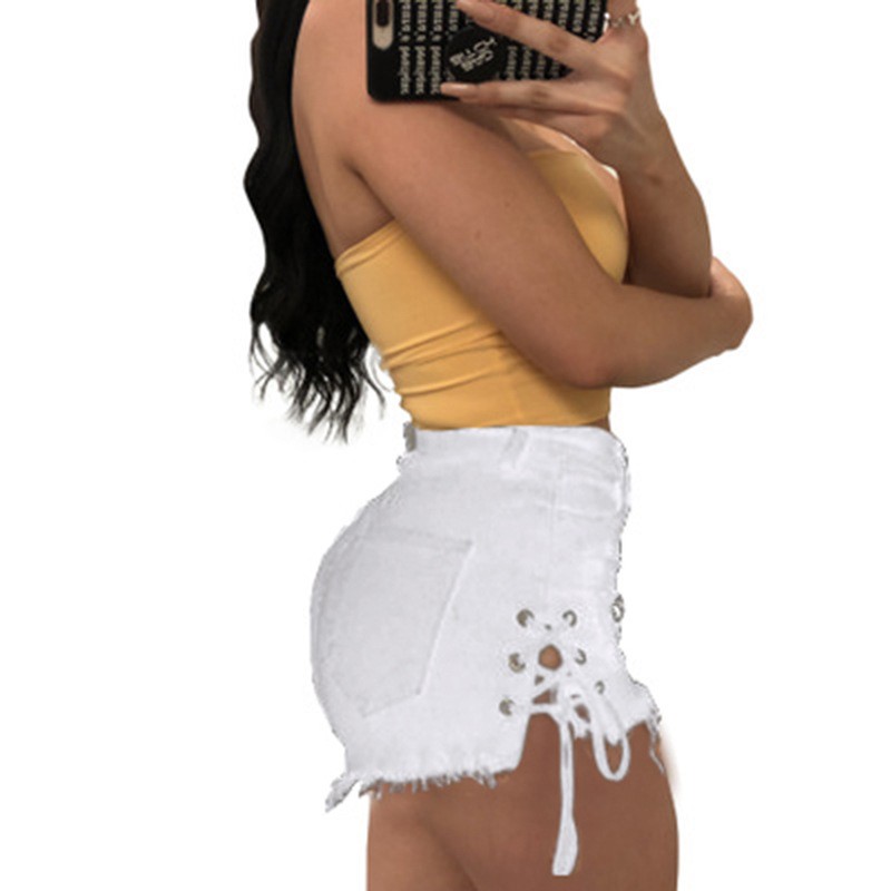 Y2k Damen-Shorts, niedrig gesc – Shorts Denim Frayed Bewertung und Preis