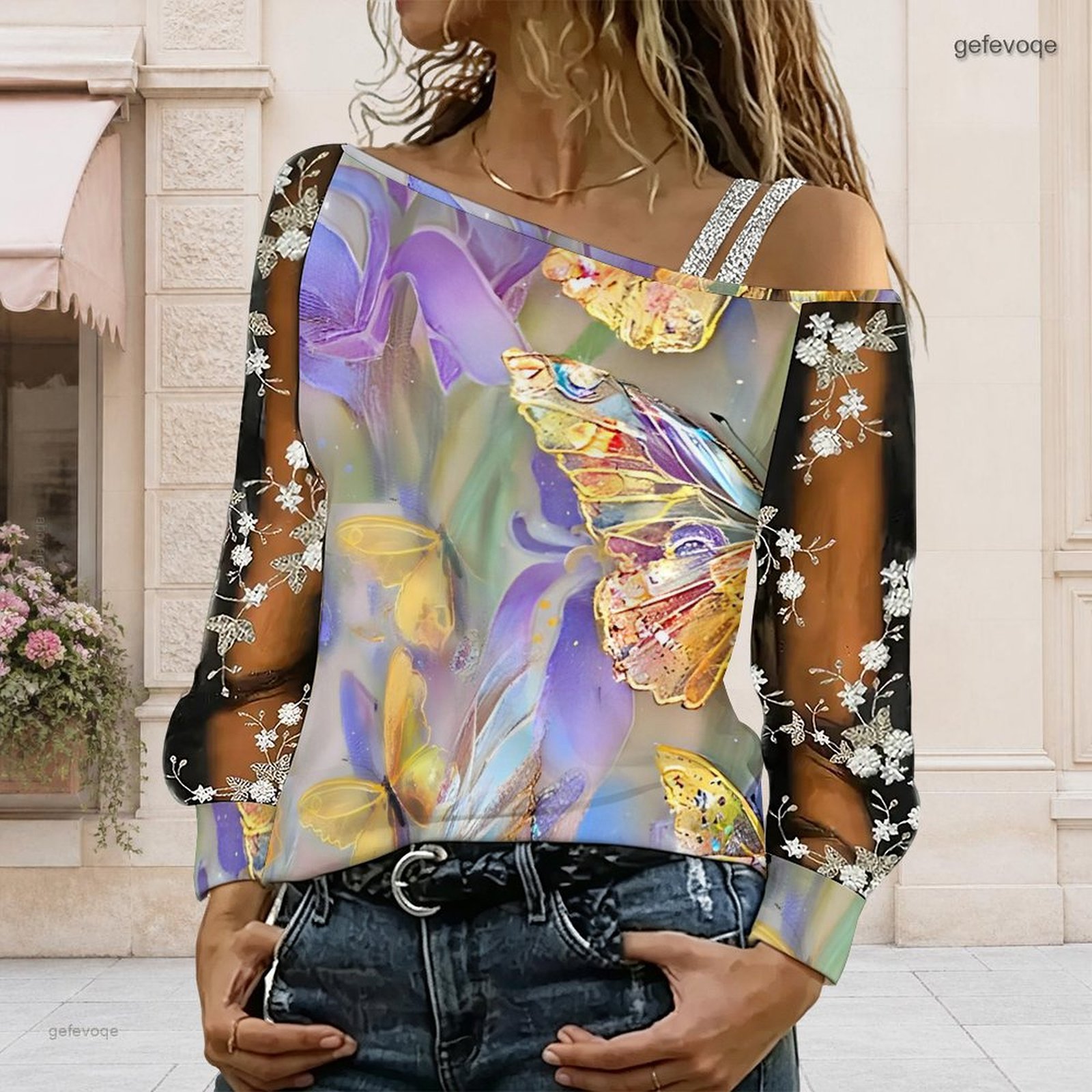 Damen Off-Shoulder Bluse Asymm – Blouse Off Shoulder Bewertung und Preis