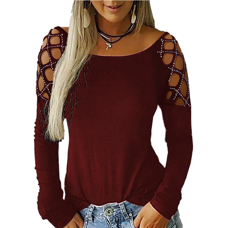 Damen Off-Shoulder Langarm T-S – Blouse Off Shoulder Bewertung und Preis